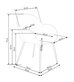 Krzesło ZONDA ciemnozielone
