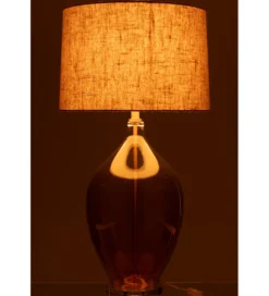 Lampa stołowa AMBER 85 cm szklana