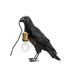 Lampa stołowa Animal Crow 34 cm czarna