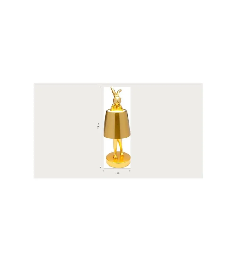 Lampa stołowa ANIMAL RABBIT LED 29 cm pomarańczowa