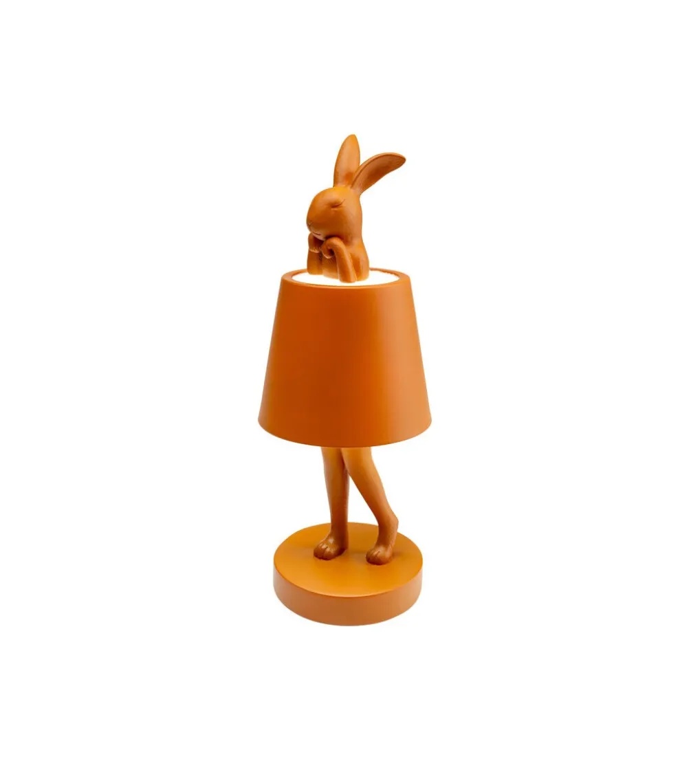 Lampa stołowa ANIMAL RABBIT LED 29 cm pomarańczowa