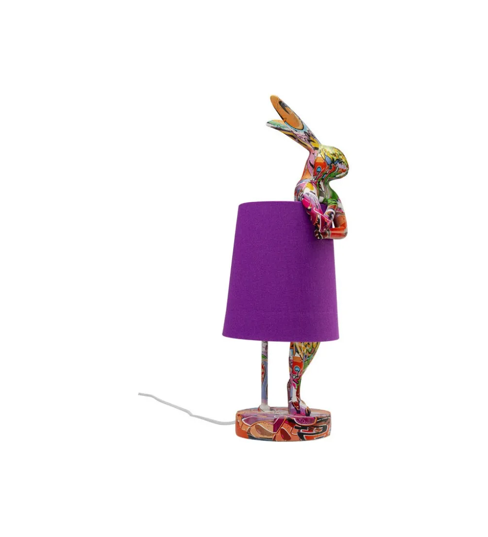Lampa stołowa ANIMAL RABBIT 50 cm fioletowa