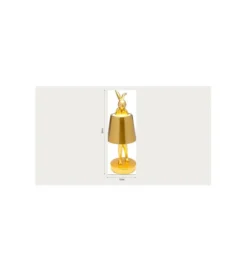 Lampa stołowa ANIMAL RABBIT LED 29 cm niebieska