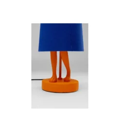 Lampa stołowa ANIMAL RABBIT 50 cm pomarańczowo niebieska