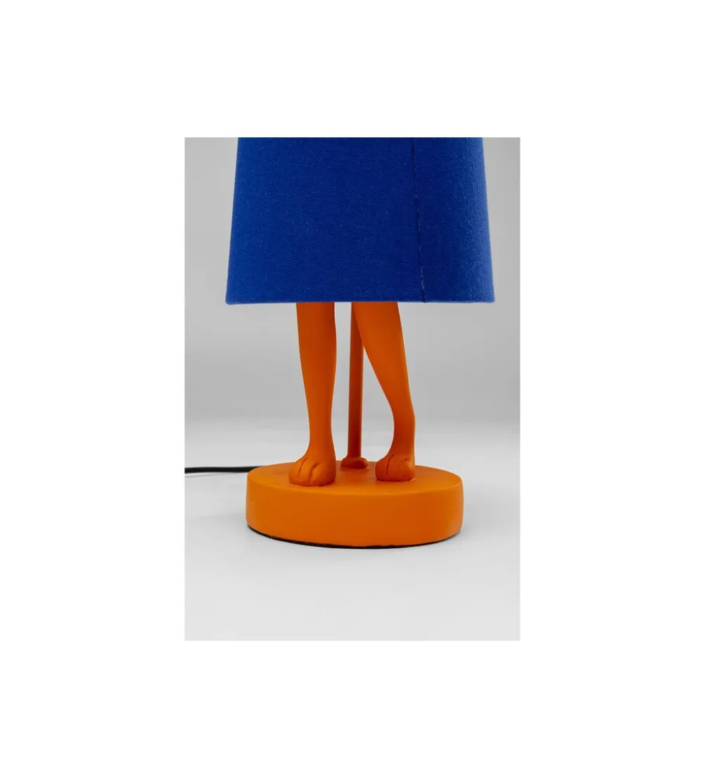 Lampa stołowa ANIMAL RABBIT 50 cm pomarańczowo niebieska