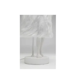 Lampa stołowa ANIMAL RABBIT 50 cm biało srebrna