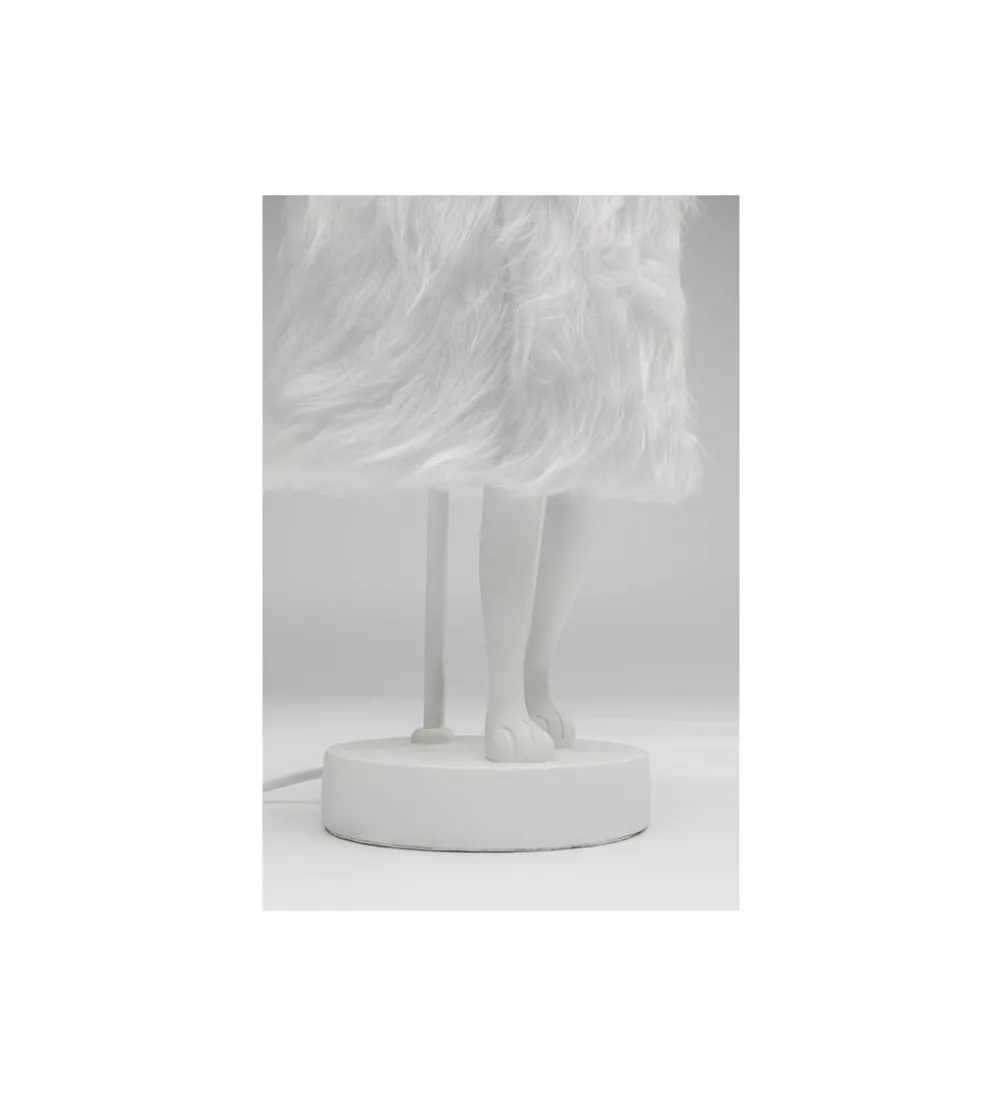Lampa stołowa ANIMAL RABBIT 50 cm biało srebrna