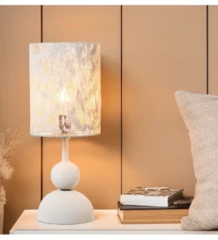 Lampa stołowa ATELIE 55 cm biała