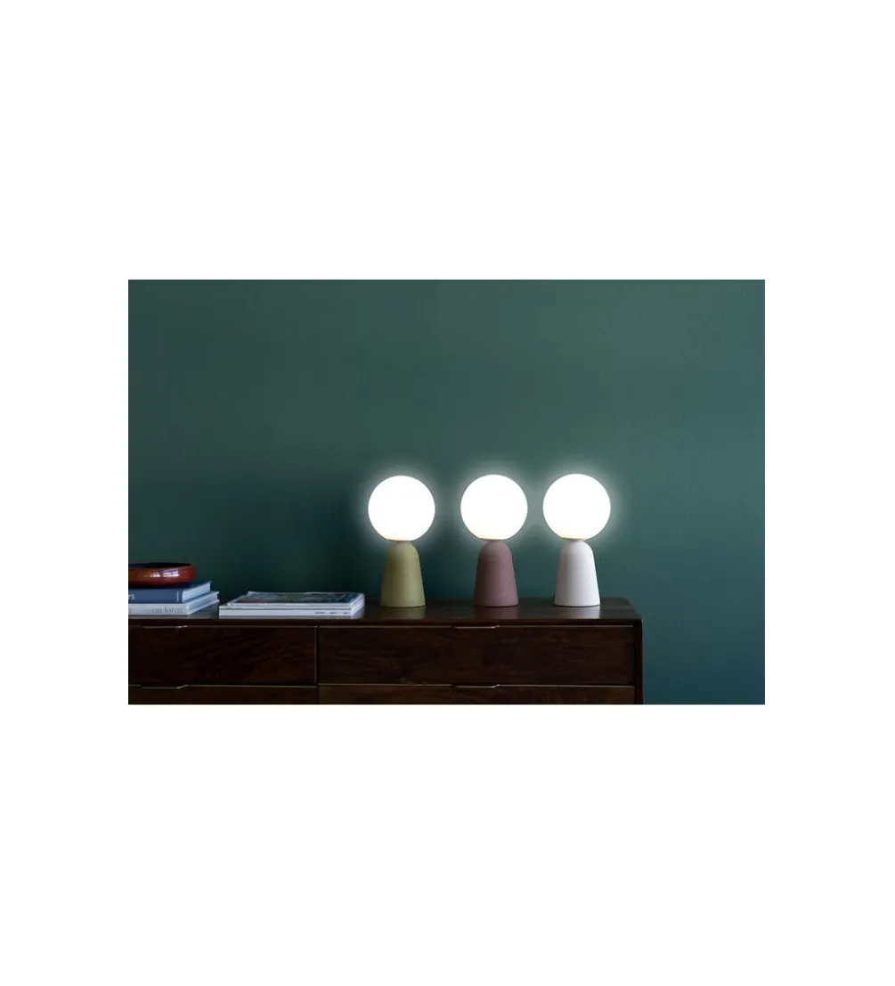 Lampa stołowa BOLLIE 33 cm beżowa