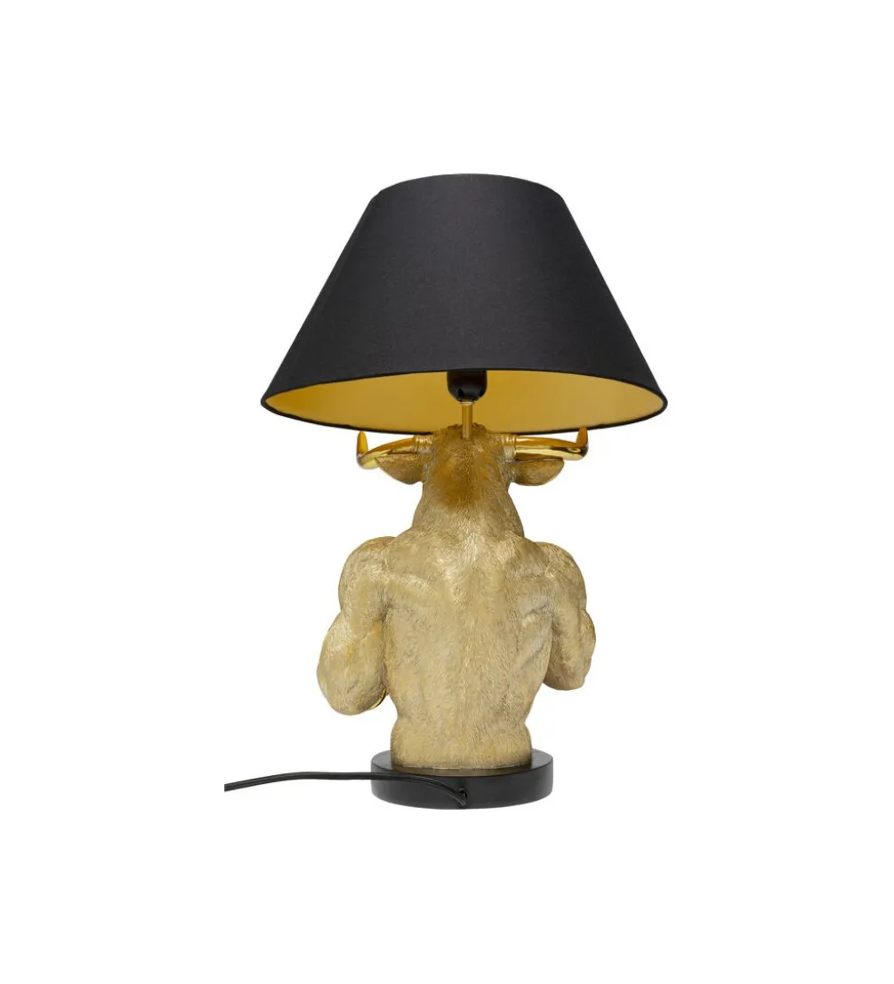 Lampa stołowa BOXER BULL 53 cm złota