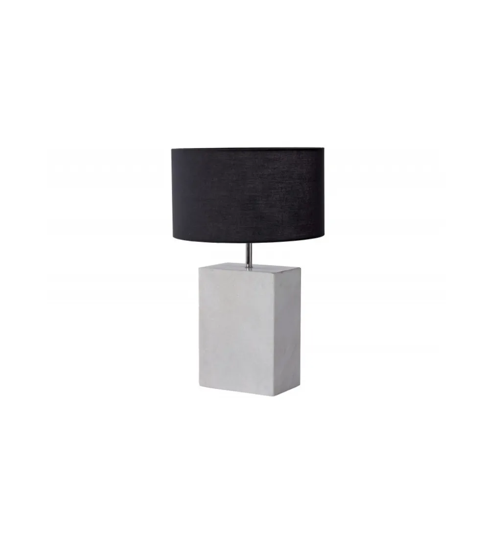 Lampa stołowa BRANDE 55 cm marmur biała
