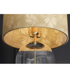 Lampa stołowa CLASSICO 47 cm szkło złoty