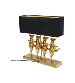 Lampa stołowa DANCING COWS złota