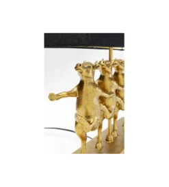 Lampa stołowa DANCING COWS złota