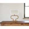 Lampa stołowa Demeter 40 cm toffee