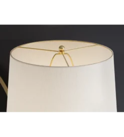 Lampa stołowa ELEGANCIA 65 cm ceramika biały