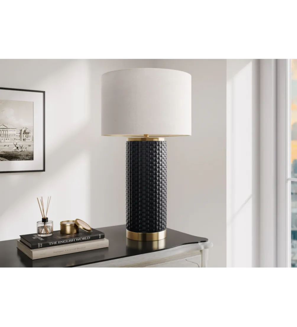 Lampa stołowa ELEGANCIA 70 cm ceramika