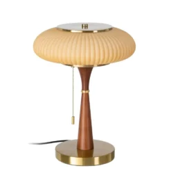 Lampa stołowa ETARAL 40 cm brązowo złota