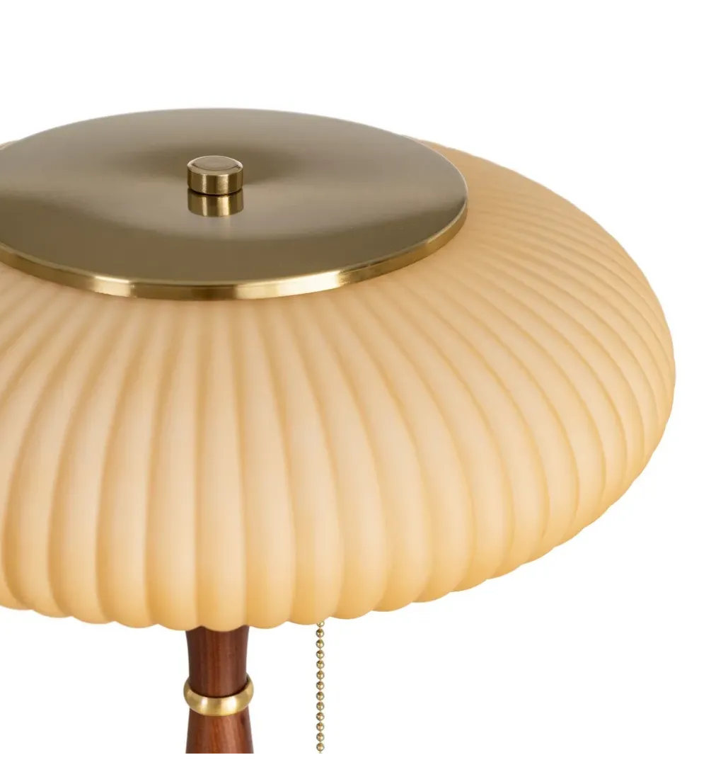 Lampa stołowa ETARAL 40 cm brązowo złota