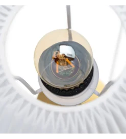 Lampa stołowa ETARAL 50 cm biało złota