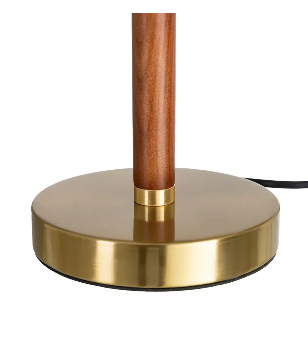 Lampa stołowa ETARAL 50 cm biało złota