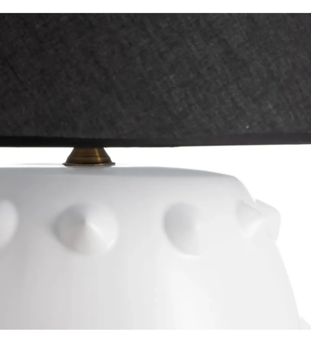 Lampa stołowa FEKY 73 cm czarno biała