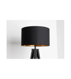 Lampa stołowa FLANK 40 cm czarno złota