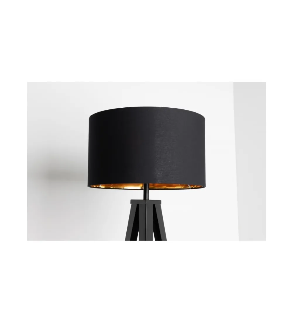 Lampa stołowa FLANK 40 cm czarno złota
