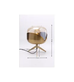 Lampa stołowa GOBLET BALL 35 cm złota