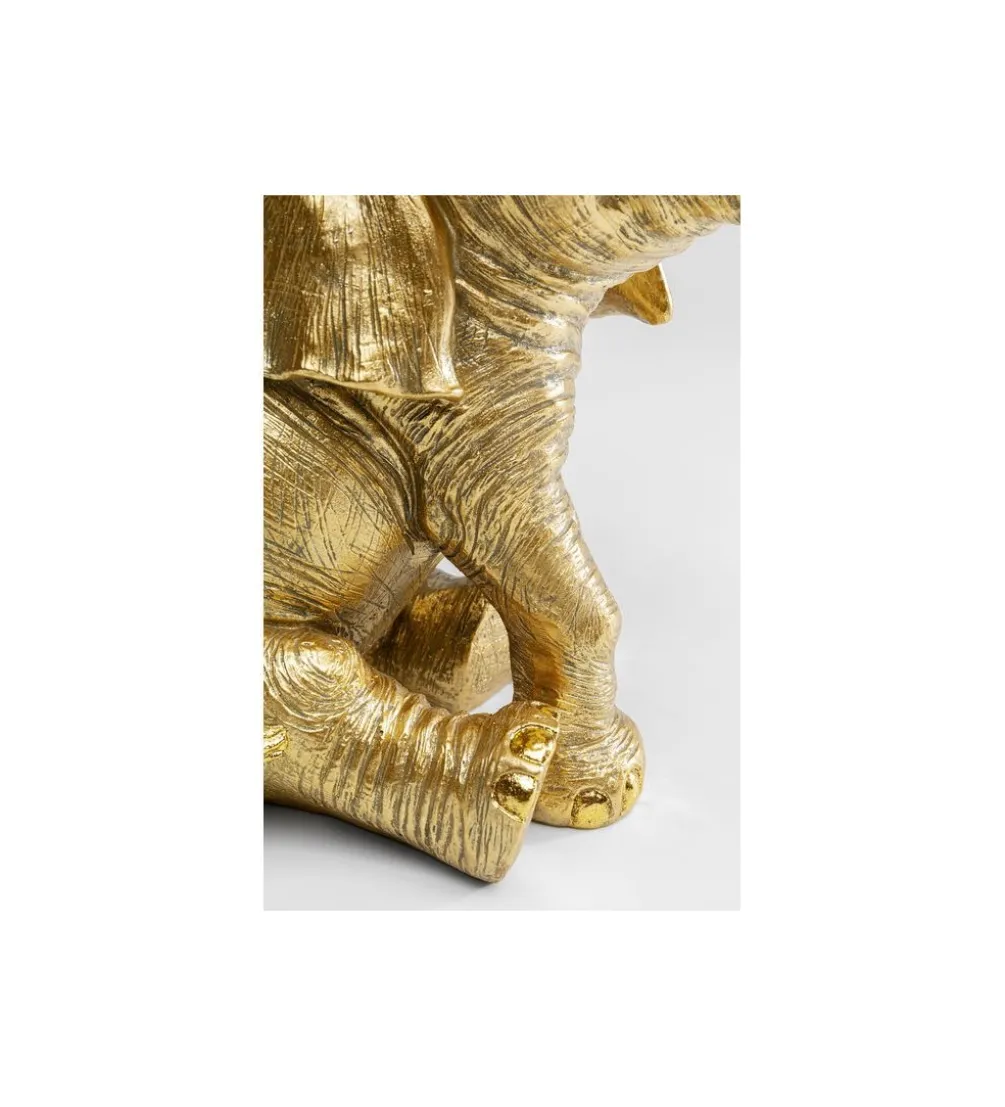 Lampa stołowa Happy Elefant 48 cm złoto czarna