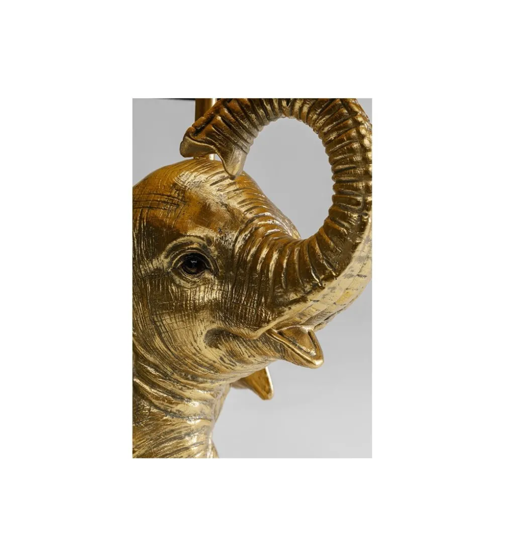 Lampa stołowa Happy Elefant 48 cm złoto czarna