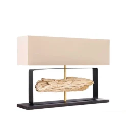 Lampa stołowa HELA 60 cm beżowa