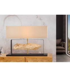 Lampa stołowa HELA 60 cm beżowa