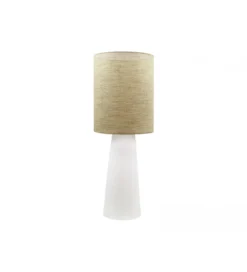 Lampa stołowa HERACLES 66 cm ceramika ratan