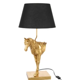 Lampa stołowa HORSE 70 cm złota