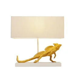 Lampa stołowa IGUANA 42 cm złota