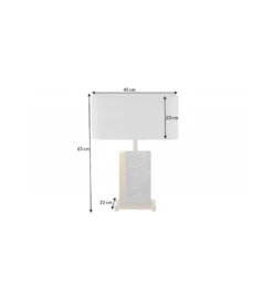 Lampa stołowa KARIN 45 cm szara