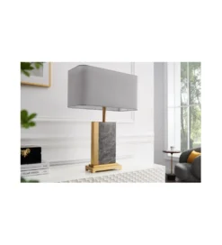 Lampa stołowa KARIN 45 cm szara