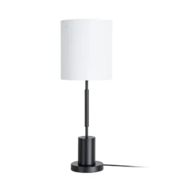 Lampa stołowa KESAMON 65 cm czarnobiała