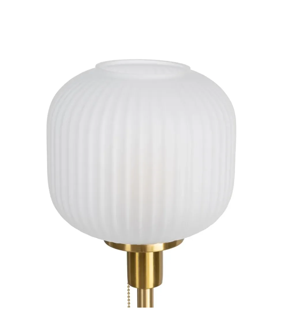 Lampa stołowa KESAMON 60 cm złotobiała
