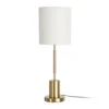 Lampa stołowa KESAMON 65 cm złotobiała