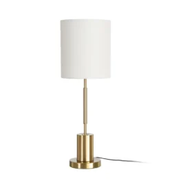 Lampa stołowa KESAMON 65 cm złotobiała