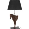 Lampa stołowa KOŃ 70 cm ciemnobrązowy