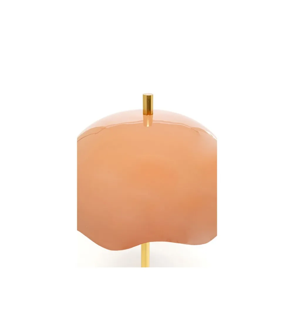 Lampa stołowa LIA 50 cm złota różowa