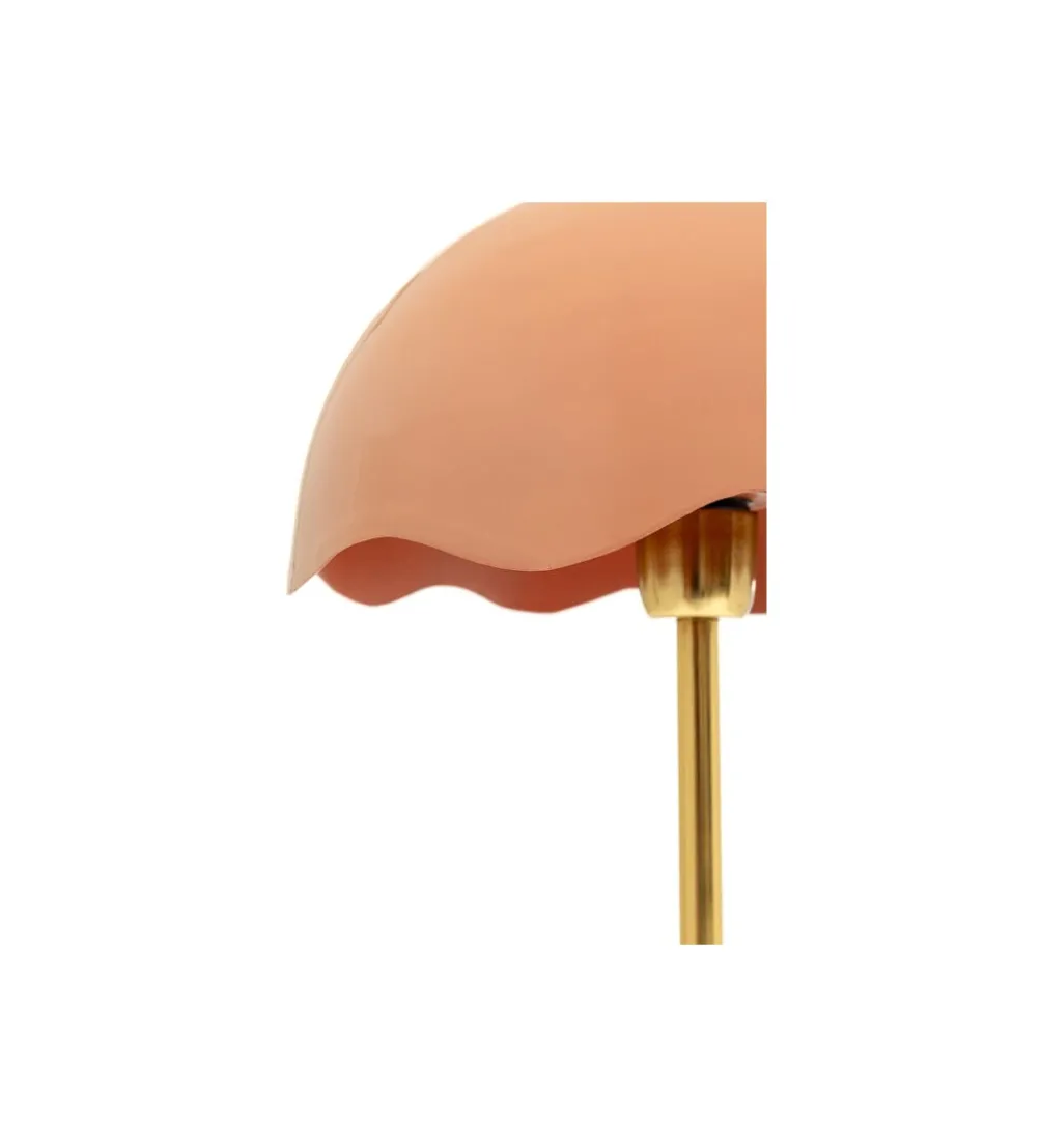 Lampa stołowa LIA 50 cm złota różowa