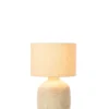 Lampa stołowa MIA 47 cm terrakota beżowa