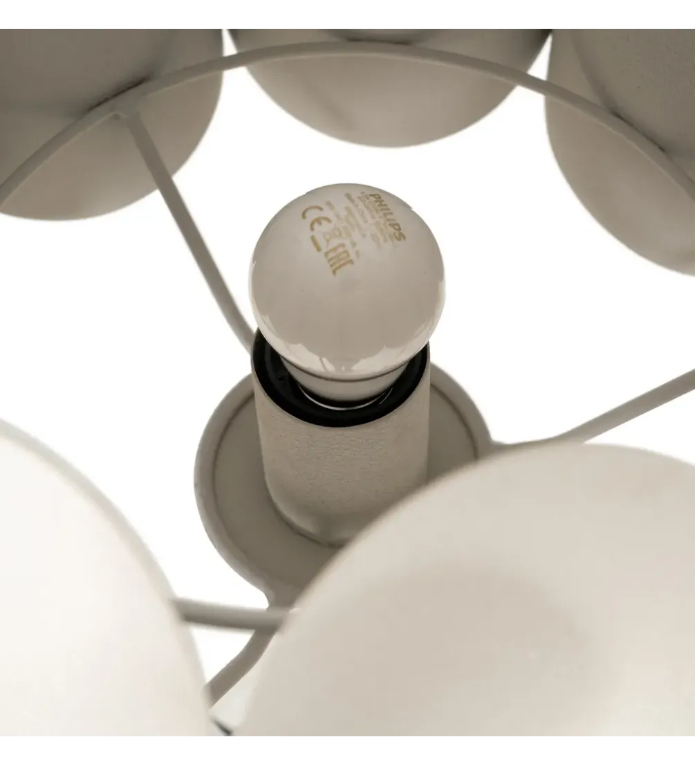 Lampa stołowa MIMKRO 62 cm biała