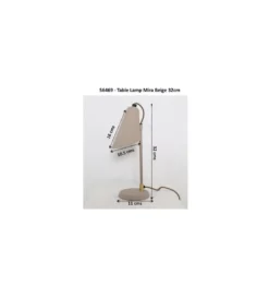 Lampa stołowa MIRA 32 cm beżowa