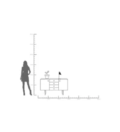 Lampa stołowa MIRA 32 cm czarna