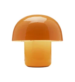 Lampa stołowa MUSHROOM 20 cm żółto pomarańczowa